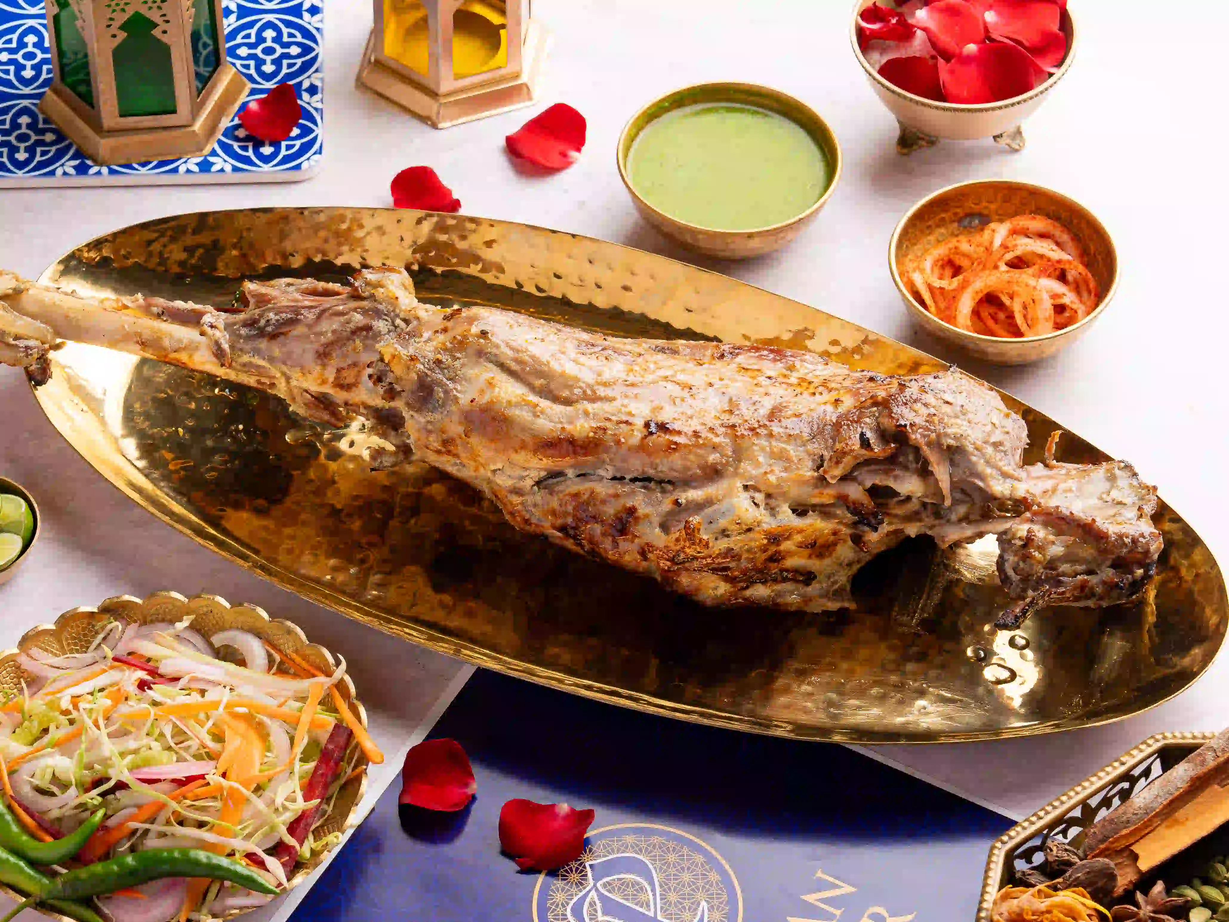 Mughlai raan preparation at Persian Darbar Andheri Mumbai